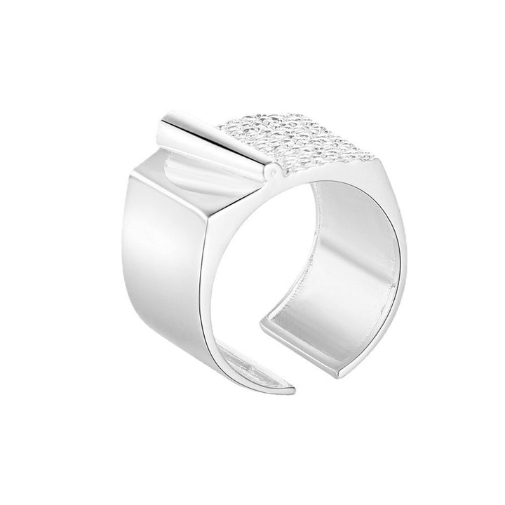 Easiness silver ring